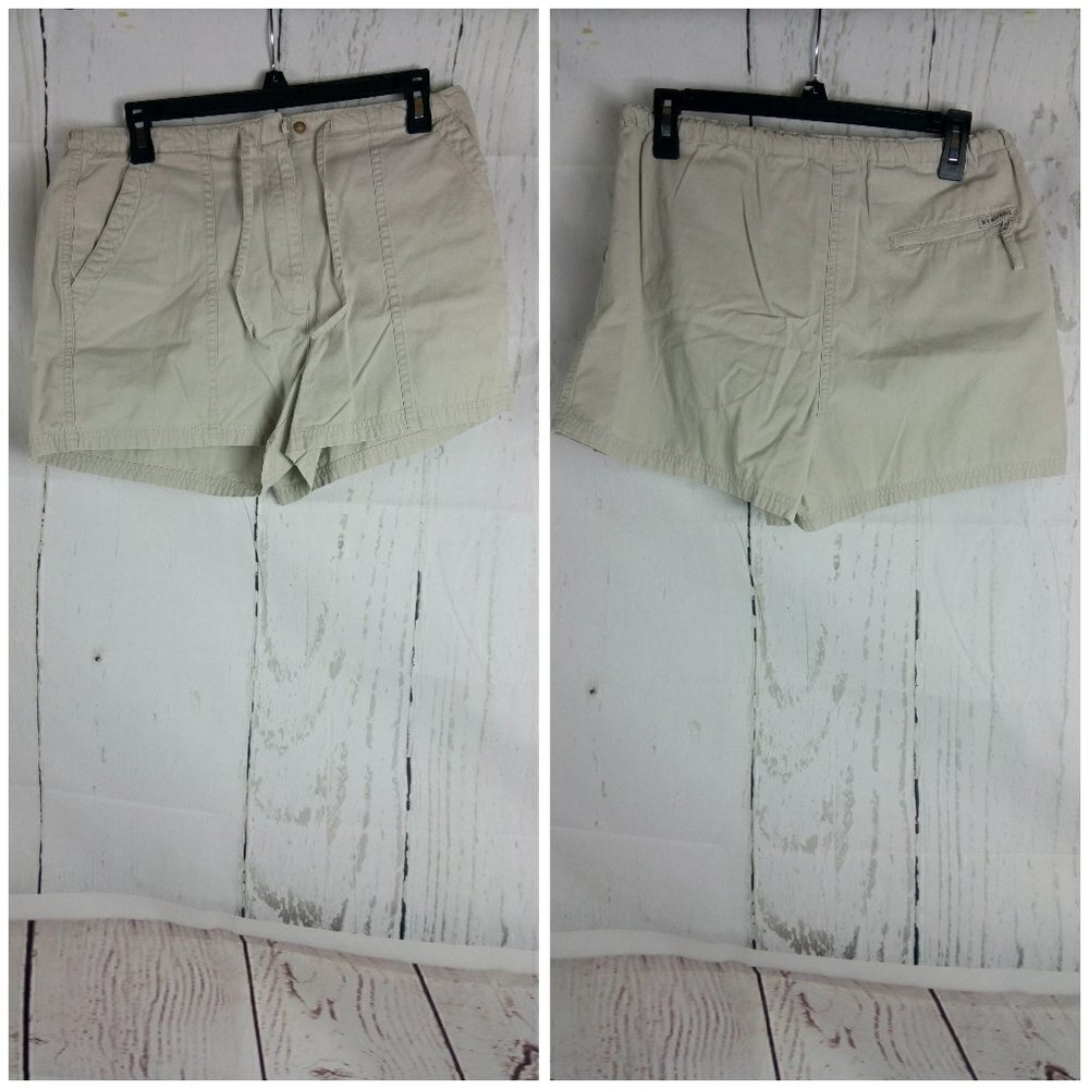 NY Khakis Women's Tan Shorts Drawstring Size M